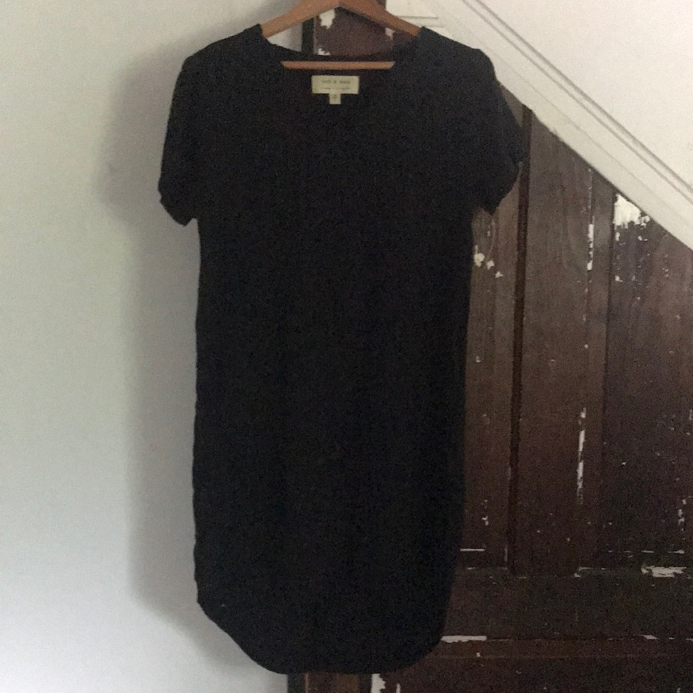 cloth & stone size small black long super soft t-shirt